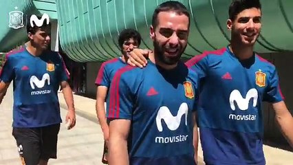 Carvajal vuelve a entrenar con la Selección de cara al Mundial