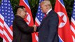 US President Donald Trump and North Korean leader Kim Jong Un meet for historic meeting