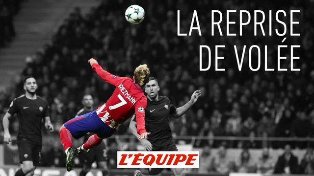 La reprise de volée de Griezmann - Foot - CM 2018 - Le geste technique (1/4)