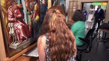 L'Avenir - Le roi et la reine découvrent la restauration en cours d'une oeuvre de Bruegel l'ancien