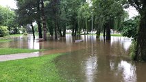 Les inondations à Châteaubriant au matin du 12 juin