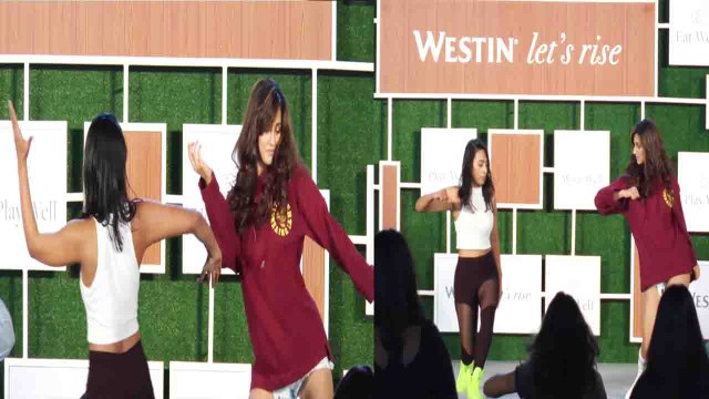 Disha Patani doing ZUMBA dance with trainer Padmavati Iyenger; Watch Video | FilmiBeat