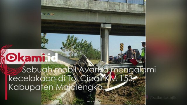 Mobil Avanza Terguling di Tol Cipali, Akibat Nabrak Pembatas Jalan