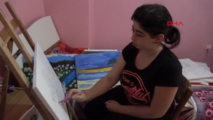 Tekirdağ Yağmur, Hayata Resim Yaparak Tutundu