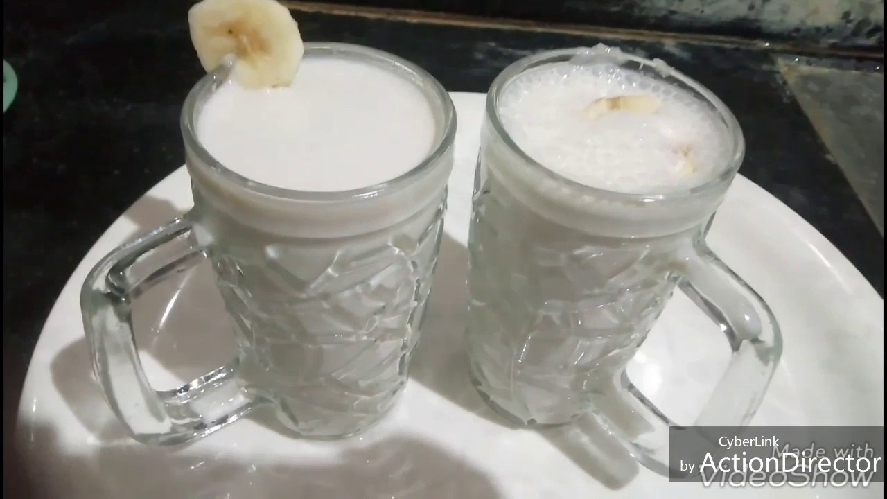 banana milk shake | banana smoothie