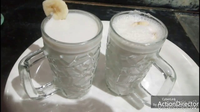 banana milk shake | banana smoothie