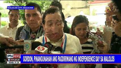 #PTVNEWS: Gordon, pinangunahan ang pagdiriwang ng Independence Day sa Malolos