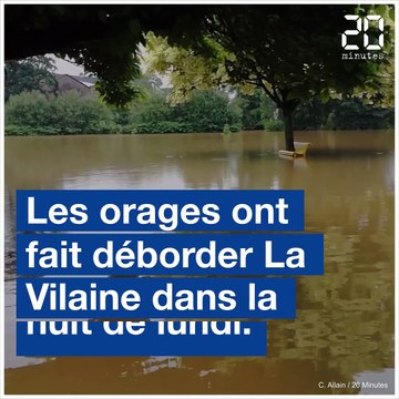 La Vilaine déborde, Châteaubourg se réveille les pieds dans l'eau