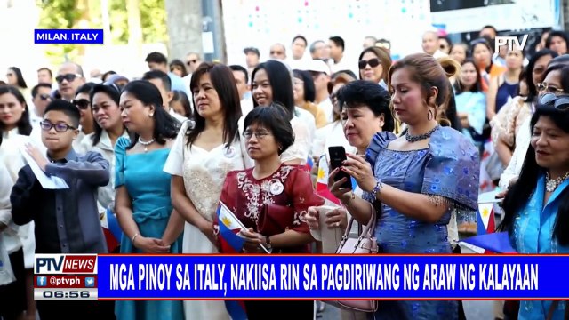 #PTVNEWS: Mga Pinoy sa Italy, nakiisa rin sa pagdiriwang ng Araw ng Kalayaan