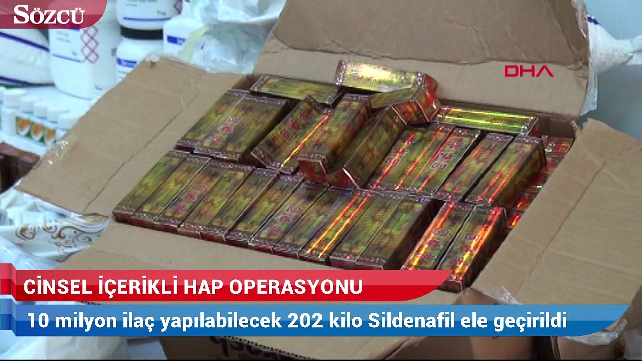 Milyonlarca cinsel içerikli hap yakalandı