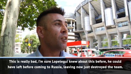 Spain fans split on Lopetegui sacking