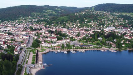 Survol inédit du lac de Gérardmer