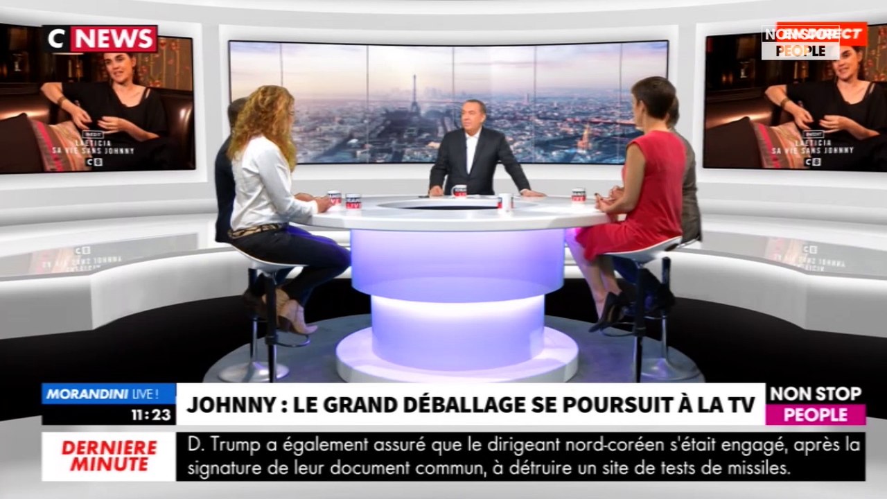 Morandini Live : "Si Johnny Hallyday a tenu aussi longtemps, c’est grâce à Laeticia" (vidéo)