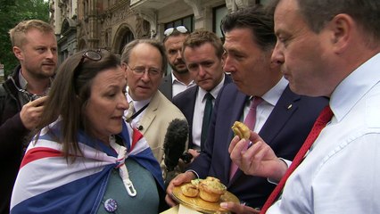 Pie Protestor: 'You've taken my EU citizenship away from me'