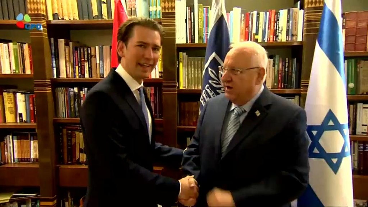Sebastian Kurz trifft Reuven Rivlin