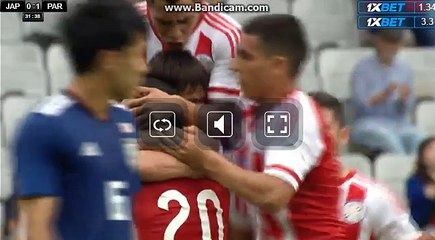 Amazing Goal Oscar Romero (1-0) Paraguay  vs Japan