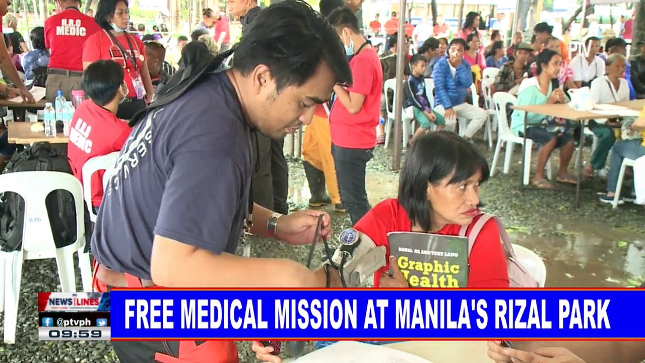 NEWS: Free medical mission at Manila's Rizal Park