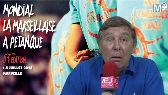 Jean-Pierre Foucault, parrain du 57e Mondial la Marseillaise à Pétanque
