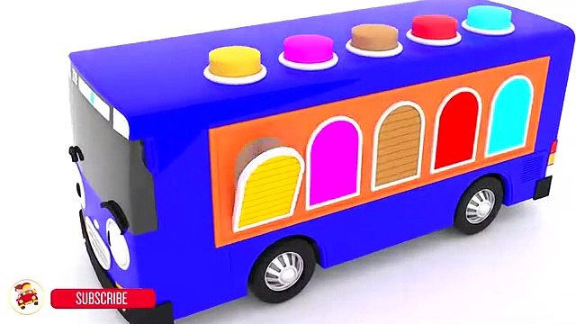 Learn Colors for Children Kids Bus with Cars Color Learning Video for Toddlers 1