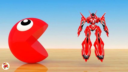Learning Colors with 3D Pacman Transformers   Colours for Kids to Learn