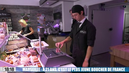 Marseille : à 21 ans, c'est le plus jeune boucher de France