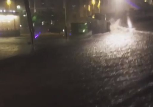 Torrential Rains Turn Swiss Streets into Rivers