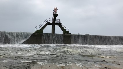 La vidange de la piscine de Bon Secours