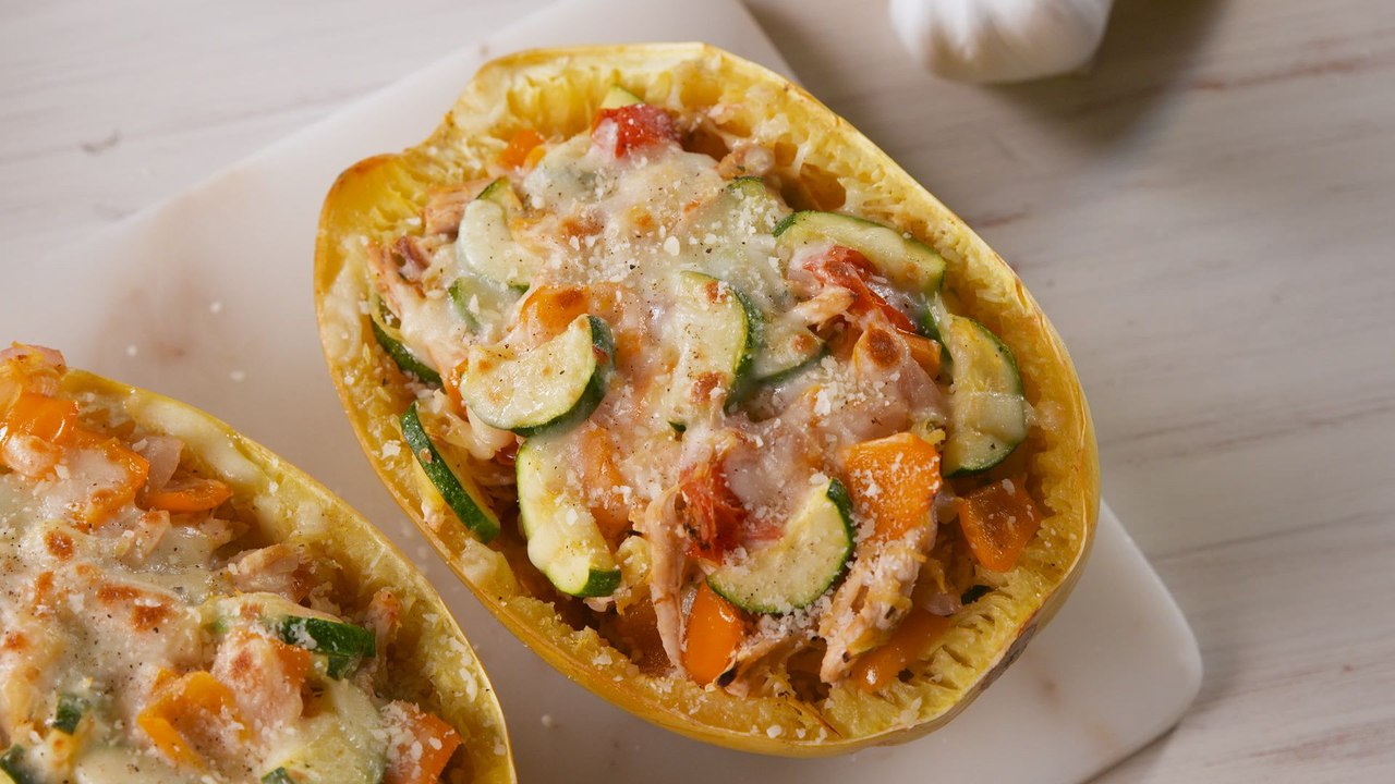 This Primavera Stuffed Spaghetti Squash Tastes Like Summer