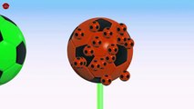 Learn Colors For Kids Children With Soccer Balls Lollipops - Colors Balloons Balls for Kids