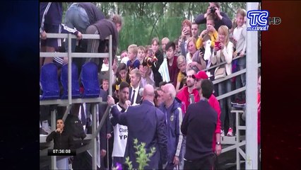 La selección Argentina entrenó con docenas de niños en la tribuna