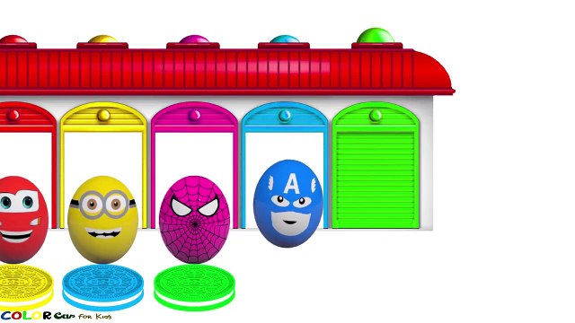 Learn Colors for Children With Surprise Eggs Cookies Cream , Toddlers - Colours Cookies for Kids