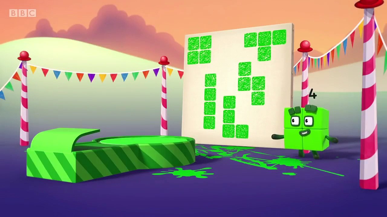 Numberblocks Stampolines (S01E11) 2017 learn the number Preschool