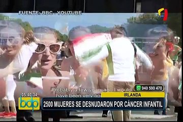Más de 2.500 mujeres se desnudan en Irlanda para ayudar a niños con cáncer
