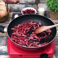 Bûche carbonara ! la bûche avant la bûche
