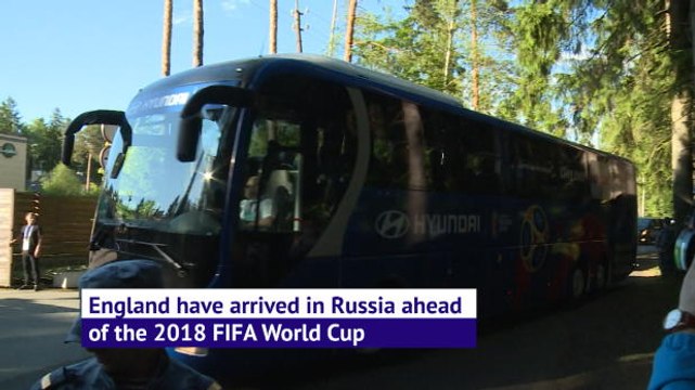 England arrive in Russia ahead of World Cup campaign