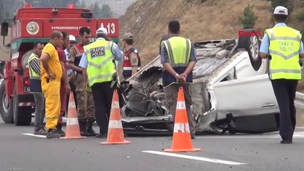 Kahramanmaraş Otomobil Takla Attı: 1 Polis Yaralı