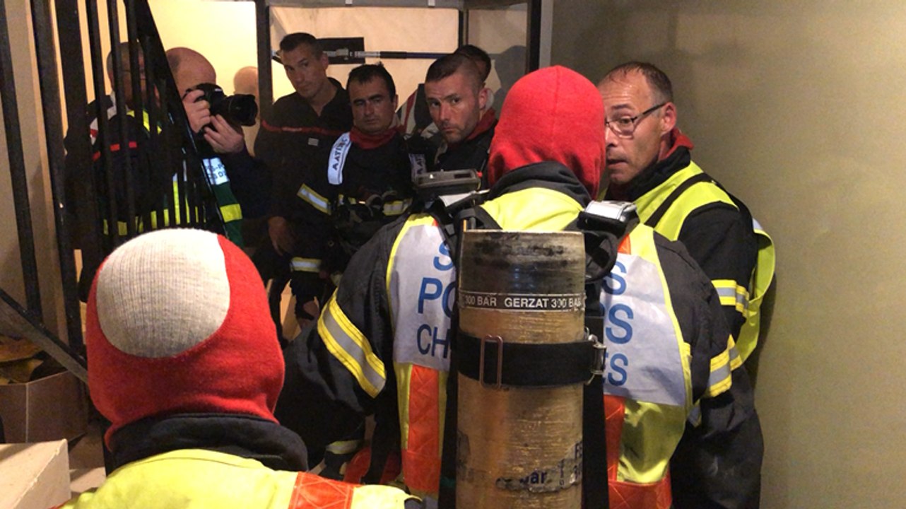 Exercice des pompiers à la Tour d’Armor