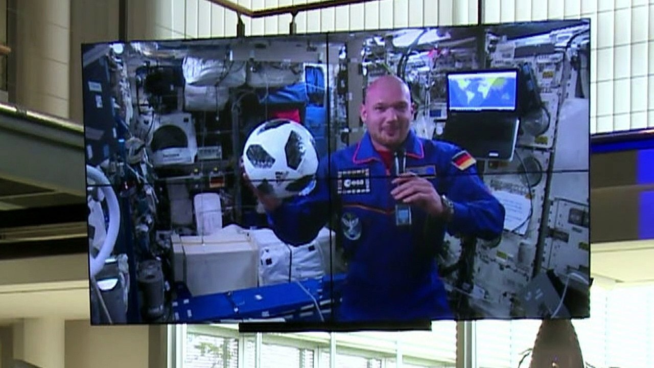 WM-Stimmung auf der ISS: Alexander Gerst wettet auf Deutschland