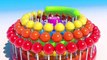 Lollipops para crianças e crianças para aprender cores