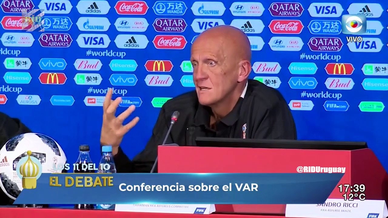 UN ANTES Y UN DESPUÉS EN EL FUTBOL MUNDIAL, "EL VAR": PIERLUIGI COLLINA LE RESPONDE A JULIO RÍOS