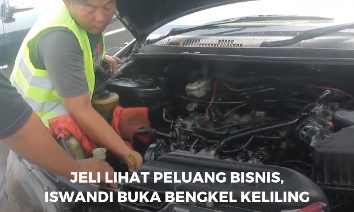 Jeli Lihat Peluang Bisnis, Iswandi Buka Bengkel Keliling