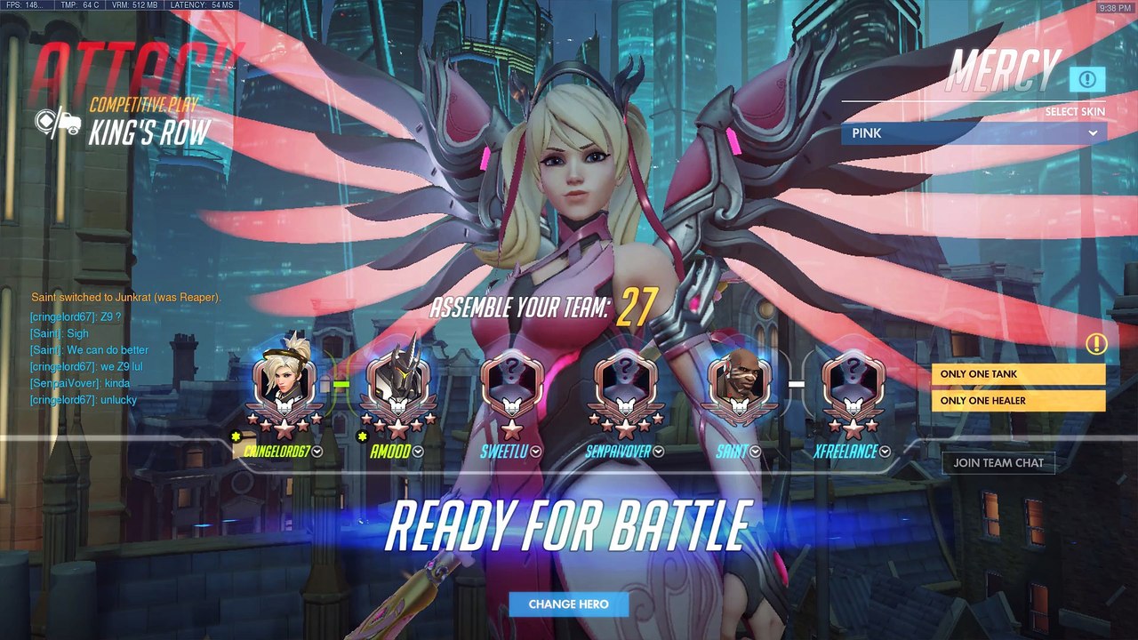OVERWATCH - BOOSTED MERCY GETS CARRIED?!