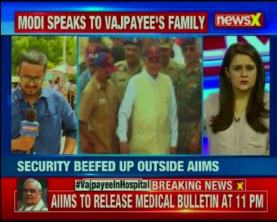 Former Prime Minister Atal Bihari Vajpayee admitted to AIIMS, PM Modi meets Vajpayee's family