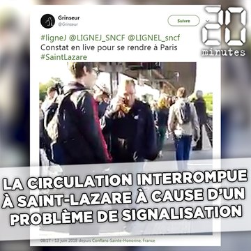 La circulation interrompue à St-Lazare à cause d'une panne de signalisation