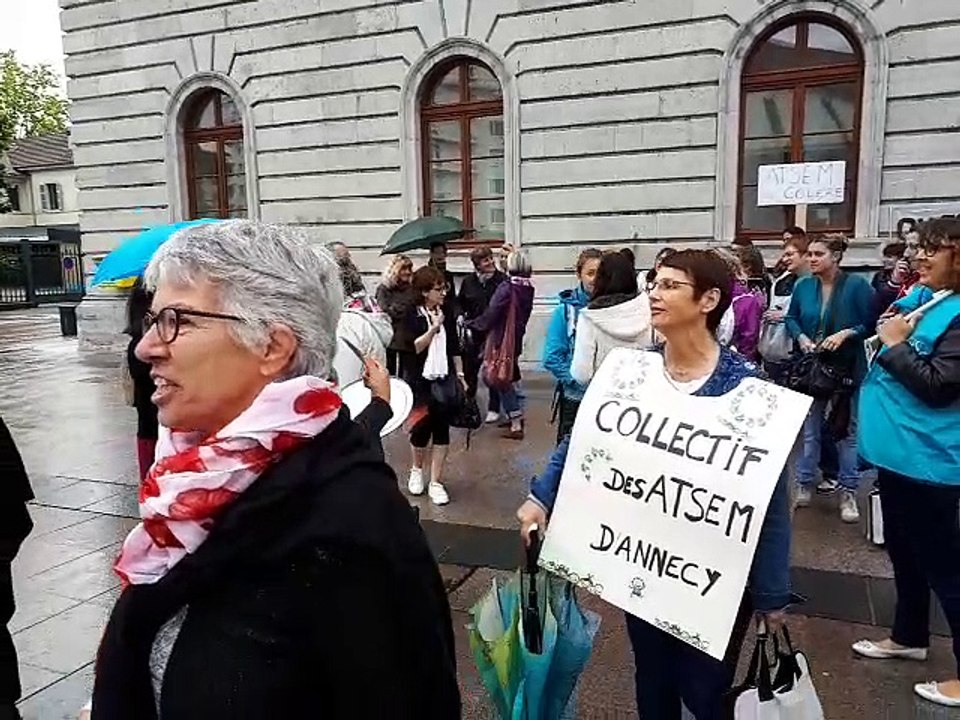 Annecy : les Atsem manifestent pour l'amélioration de leurs conditions de travail