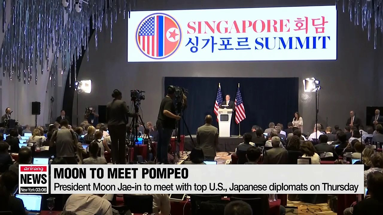 President Moon to meet with top U.S., Japanese diplomats on Thursday