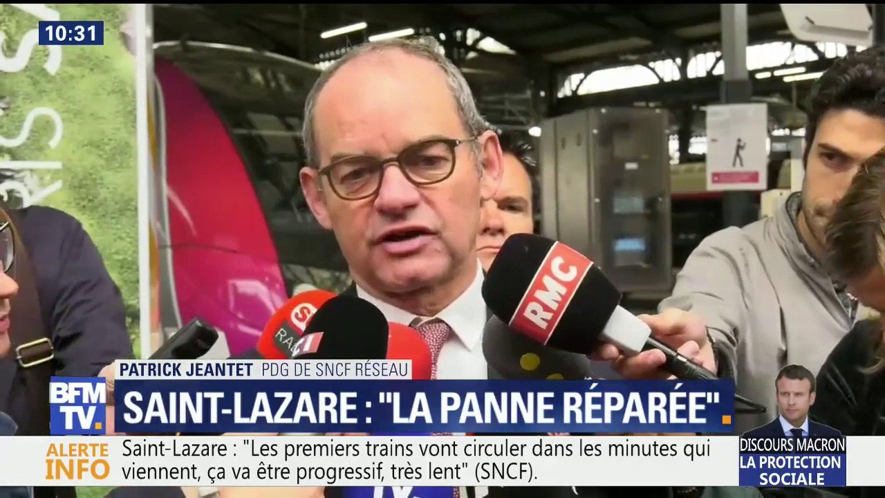 Gare Saint-Lazare: la panne réparée, le trafic "reprend progressivement"