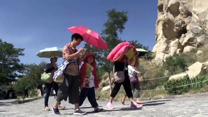 Kapadokya'da bayram yoğunluğu - NEVŞEHİR