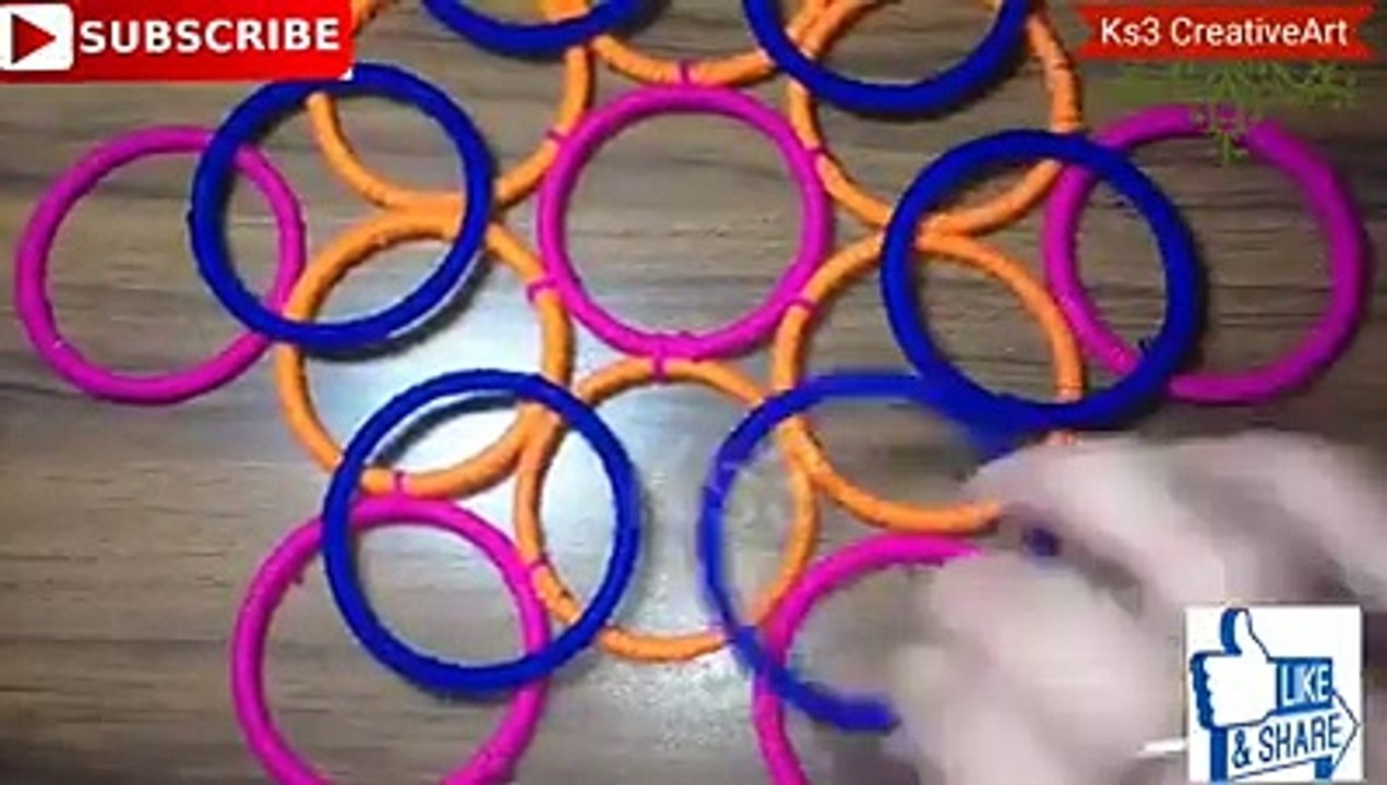 - How to reuse old bangles at home | Best out of waste | DIY art and crafts | old bangles craft ideasCredit: Ks3 CreativeArtFull video:
