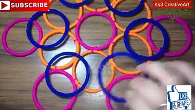 - How to reuse old bangles at home | Best out of waste | DIY art and crafts | old bangles craft ideasCredit: Ks3 CreativeArtFull video: